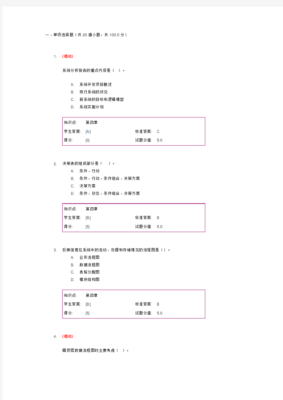 管理信息系统阶段作业2