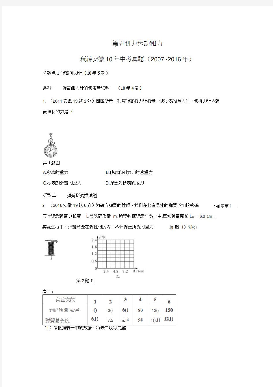 第五讲力运动和力汇总