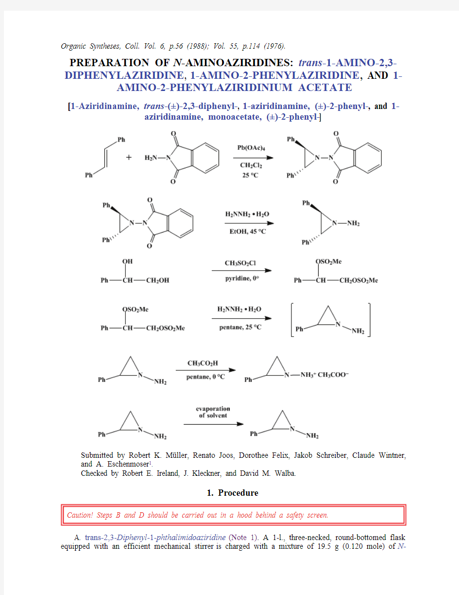 Organic Syntheses, Coll. Vol. 6, p.56 (1988); Vol. 55, p.114 (1976).