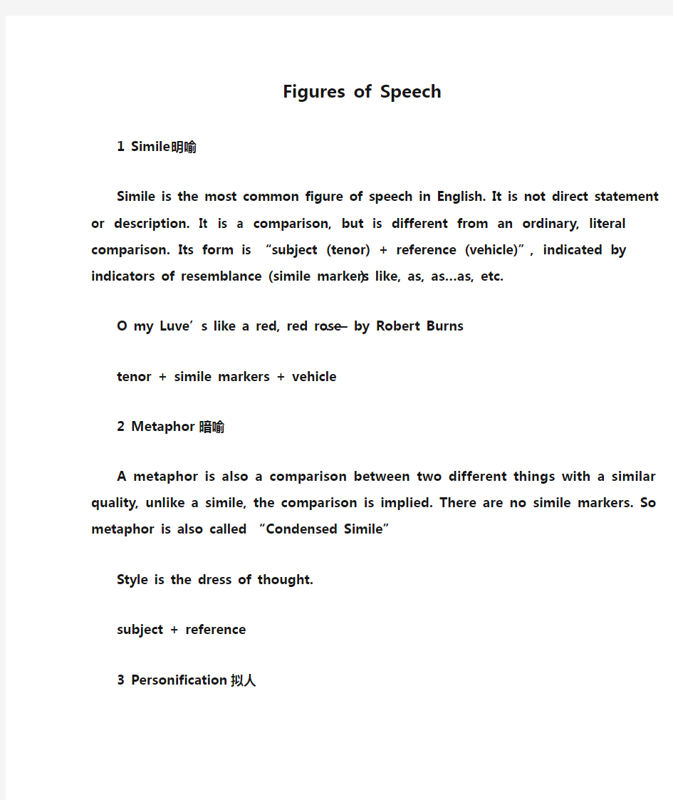 Figures of Speech (simplified version)