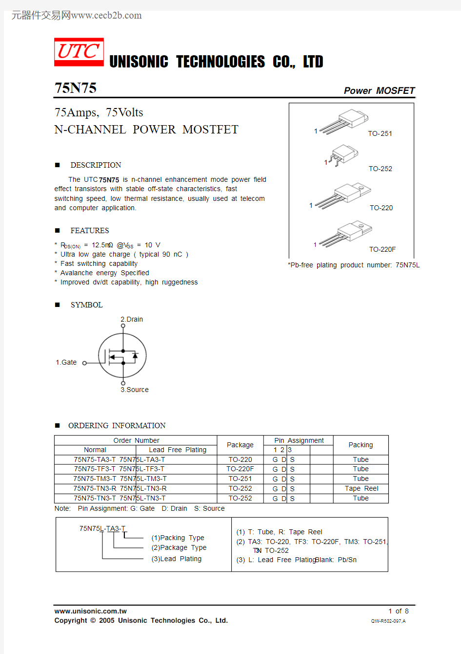 75N75-TF3-T中文资料