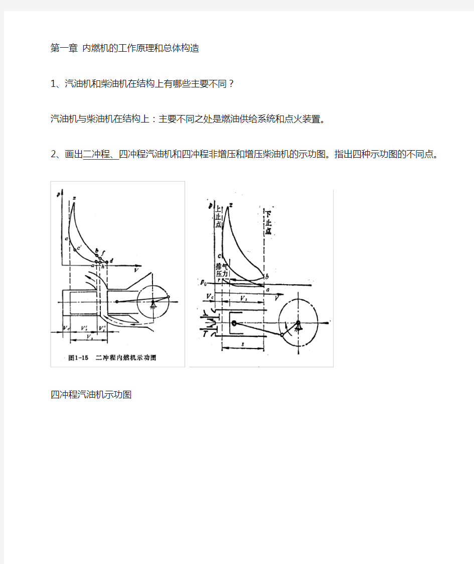 沈航内燃机构造课后题 附答案