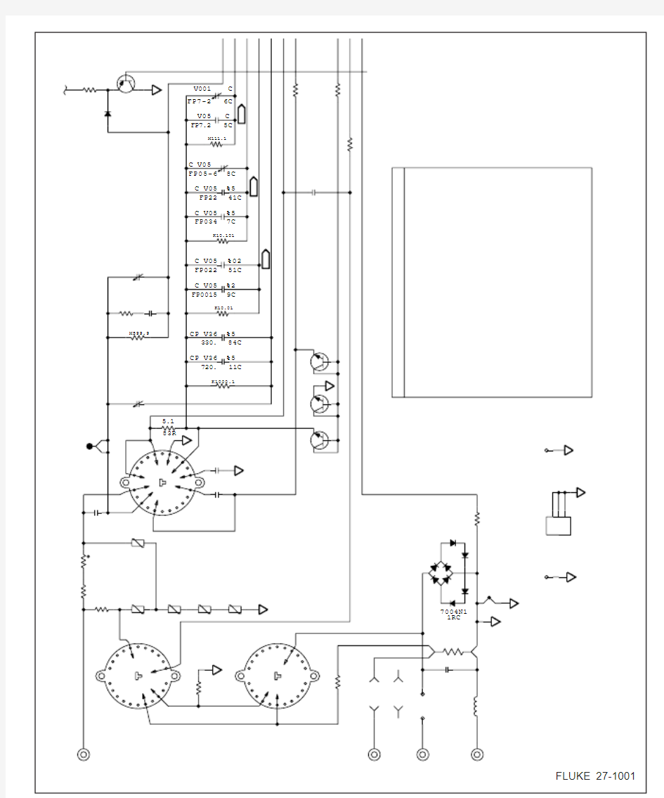 FLUKE 27系列数字万用表电路图