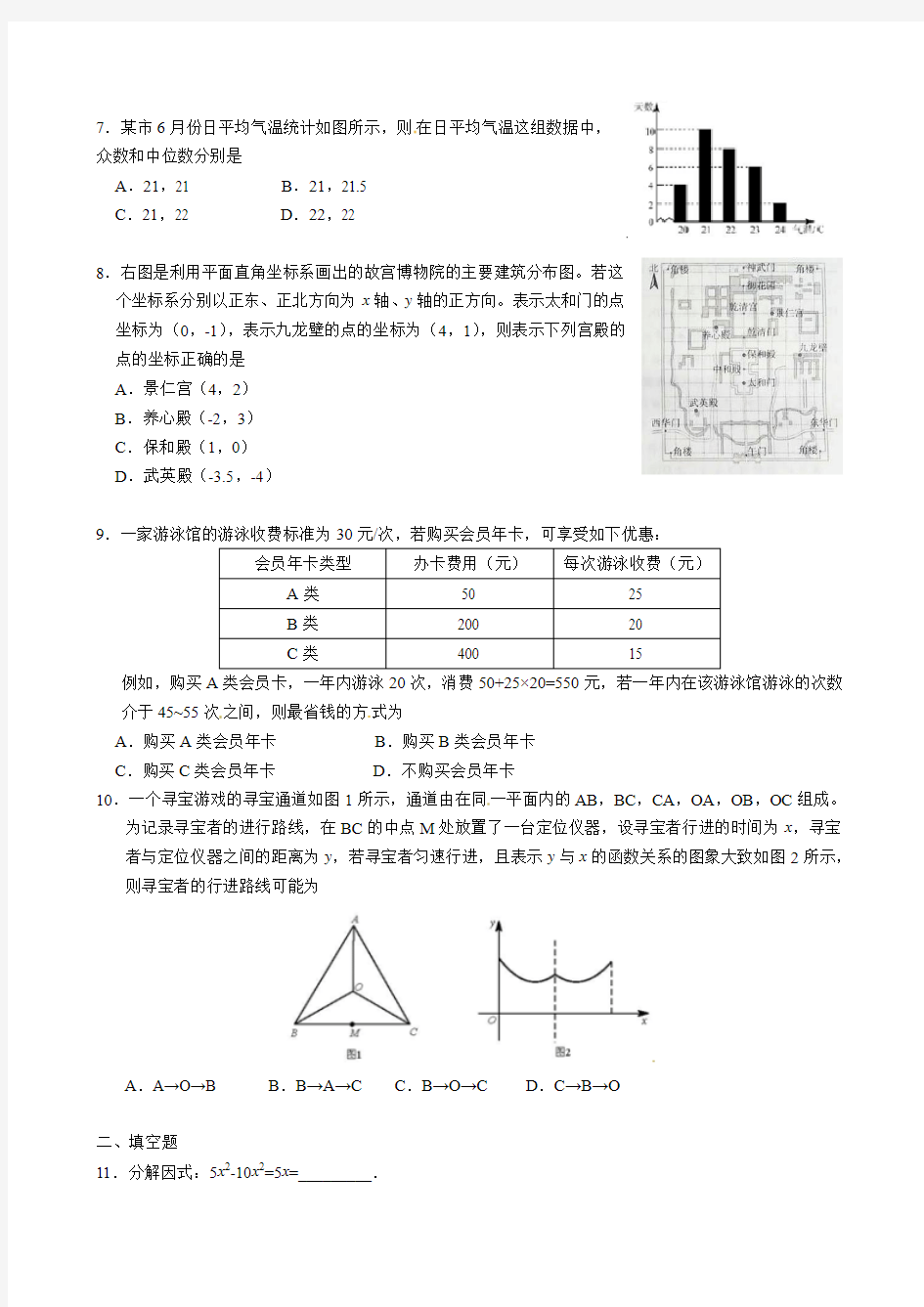 北京市2015年中考数学试题与答案(完美编辑word版)[1]