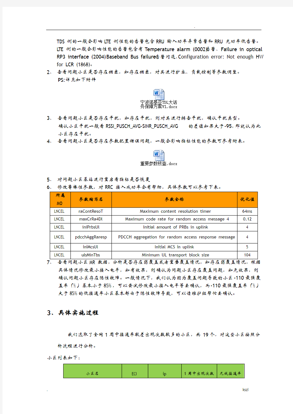 诺基亚LTE无线接通率分析流程和问题定位方法0608