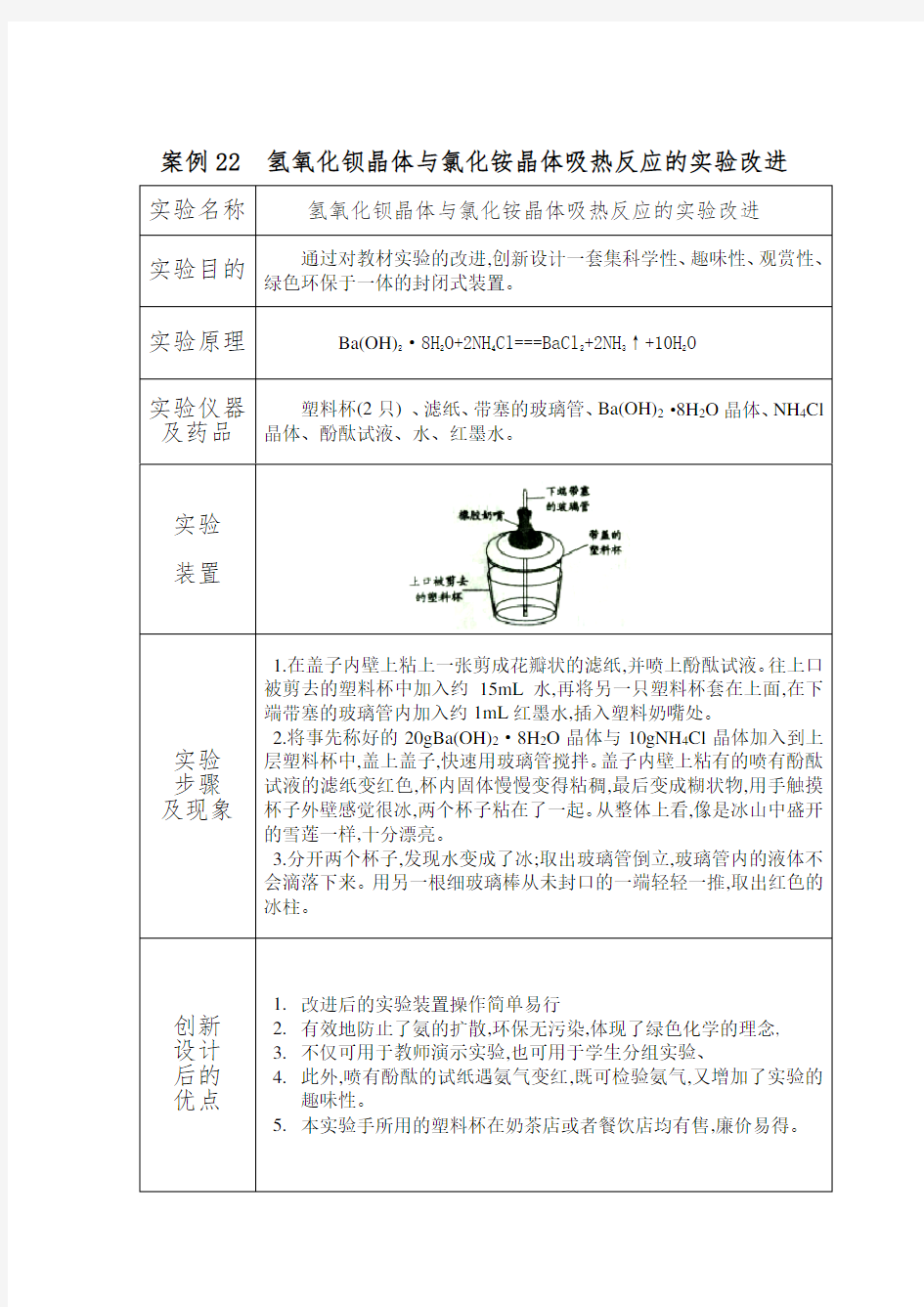 高中化学实验改进与创新案例集(中)