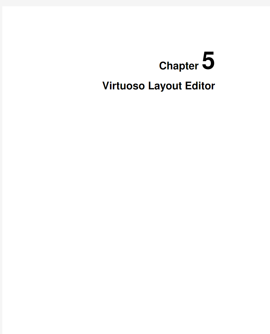 Virtuoso Layout Editor