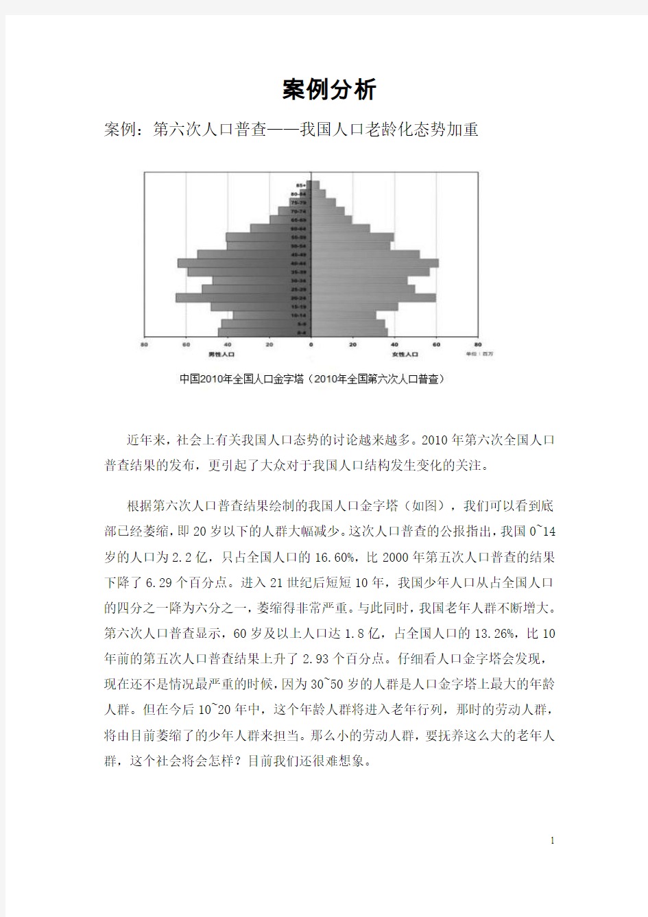 发展经济学案例分析