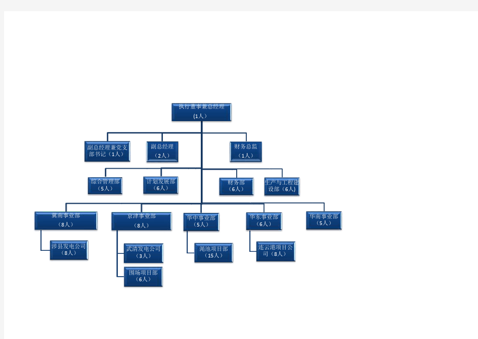 中电投北京新能源公司组织机构图