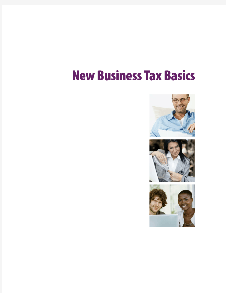 BusinessTaxBasics 美国华盛顿州新营业税基础知识 (英文)