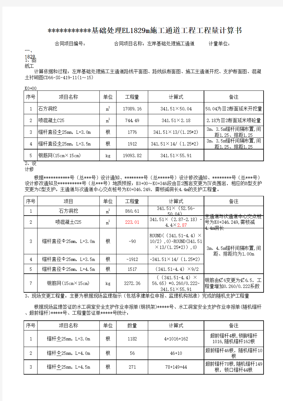 水电站工程竣工结算书样式