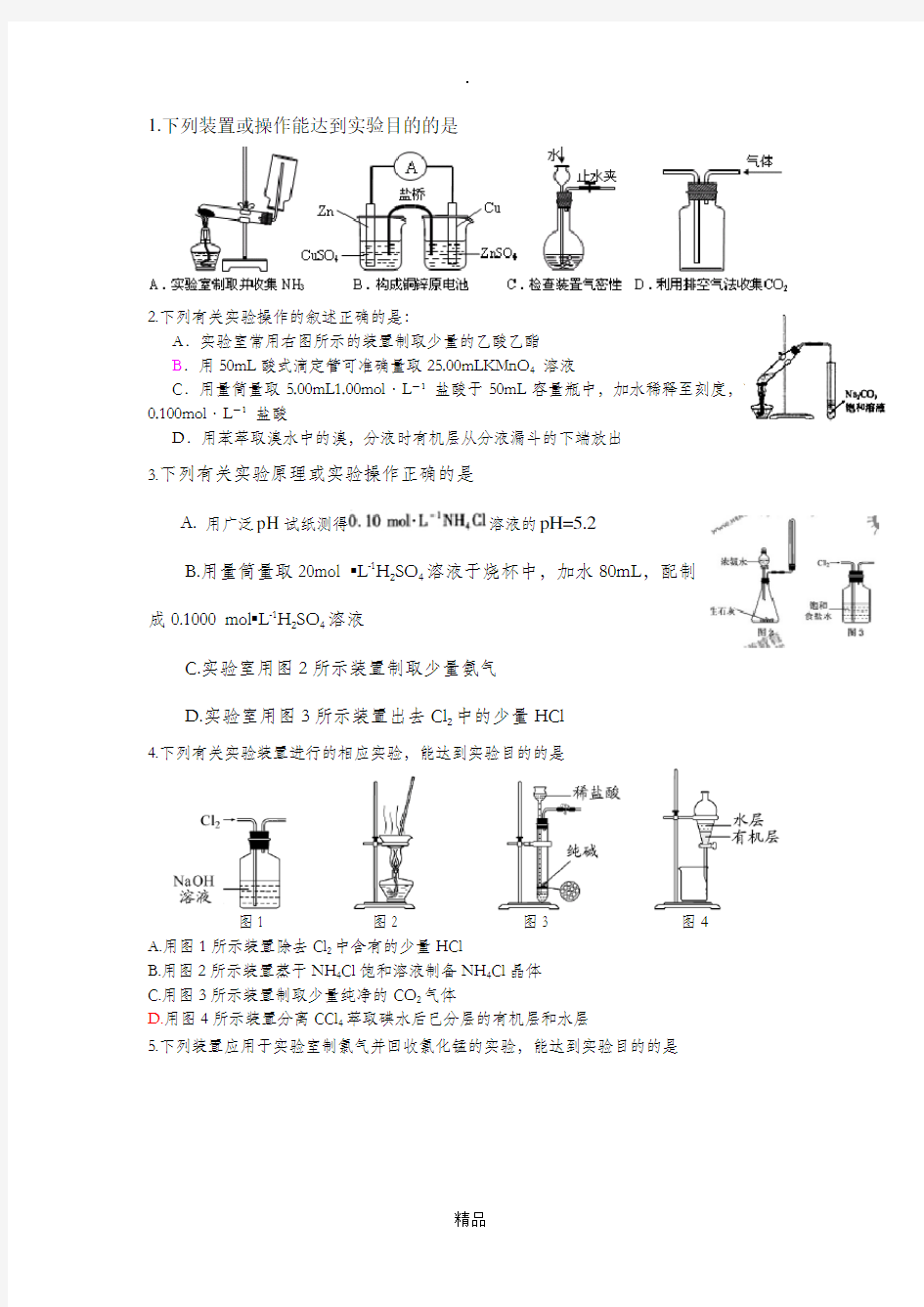 实验装置图