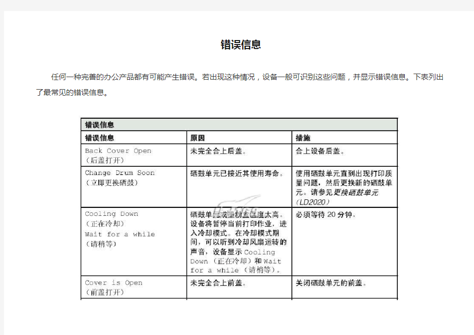 联想一体机M7020错误信息