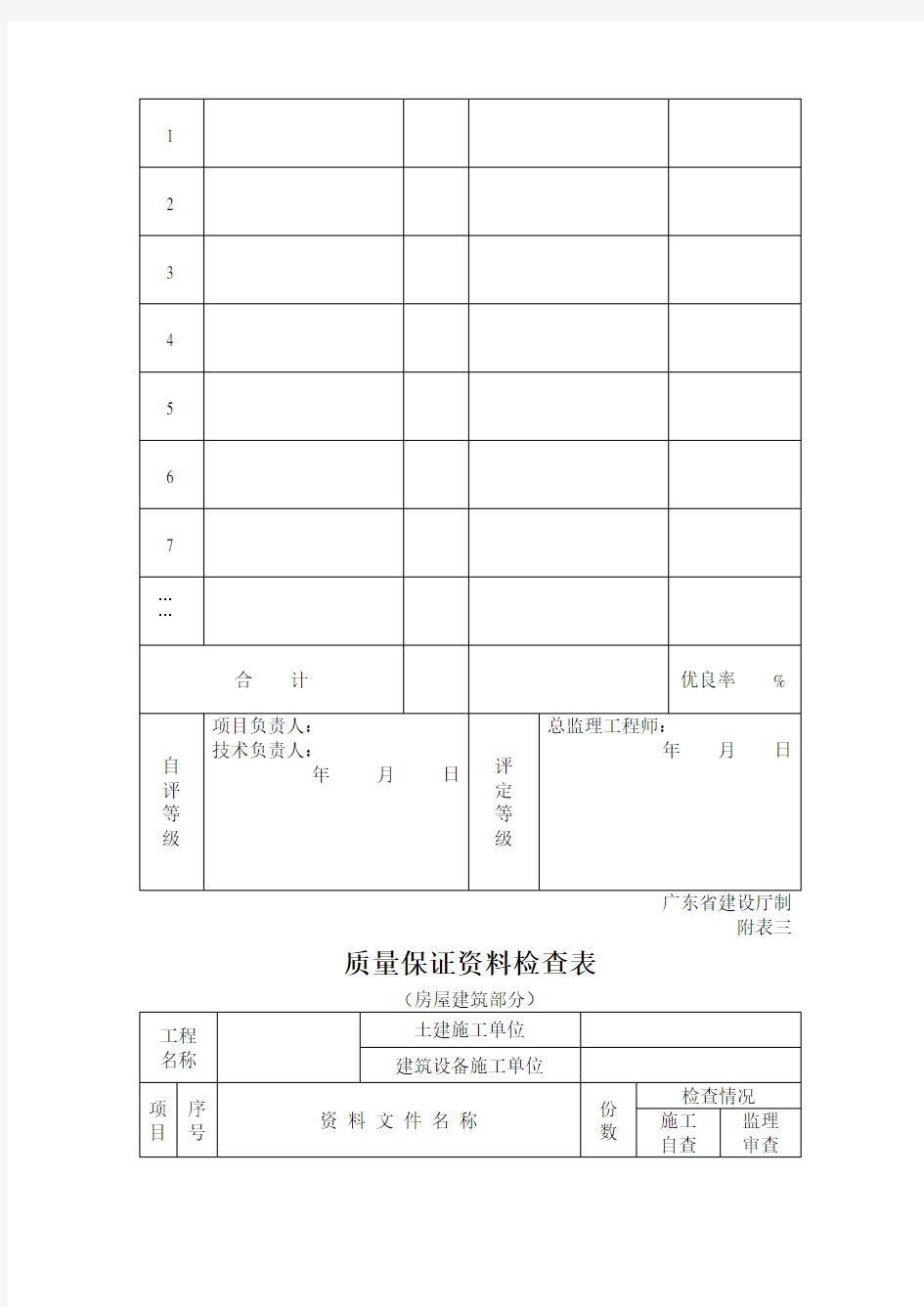 竣工验收申请表