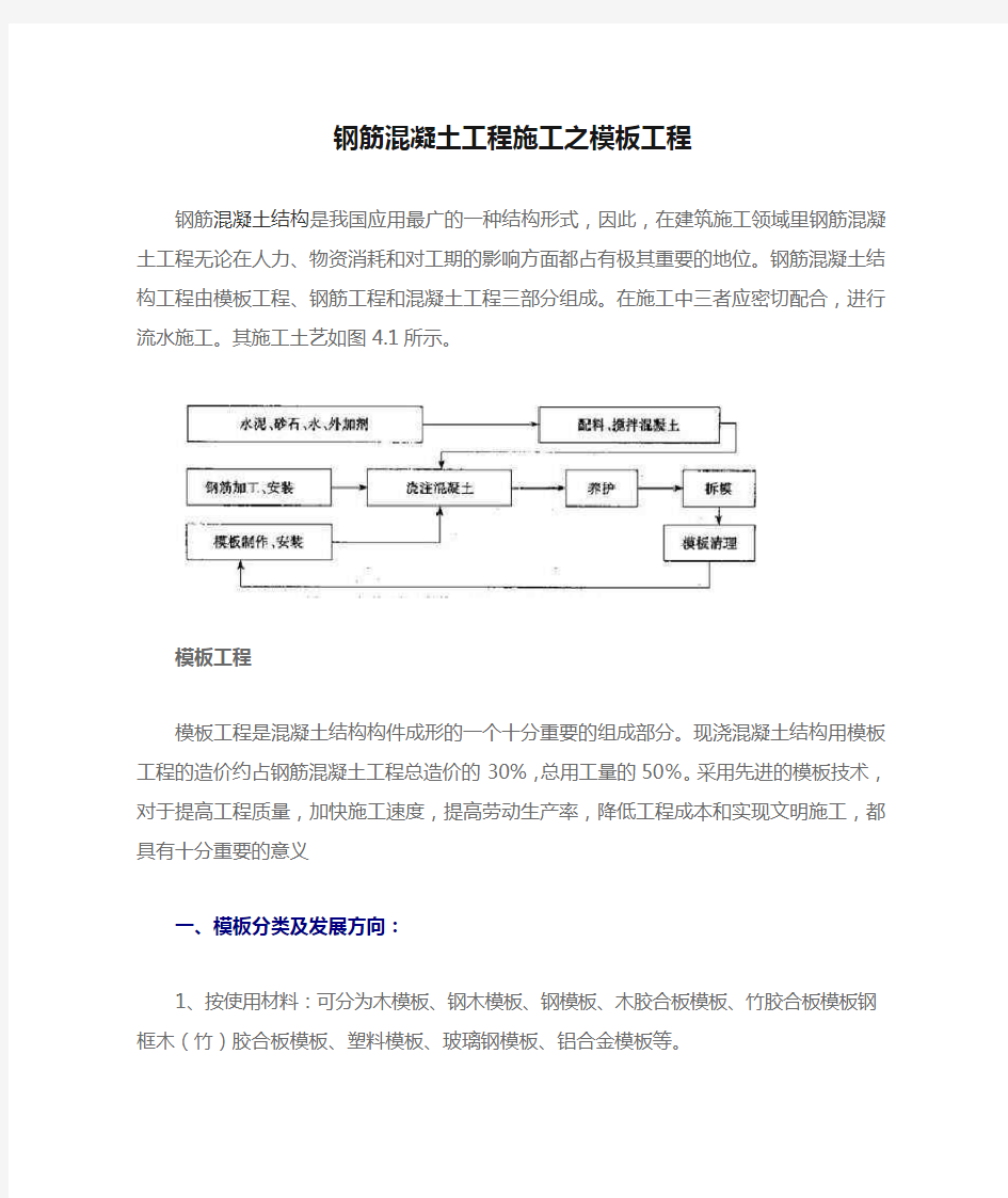 钢筋混凝土工程施工之模板工程