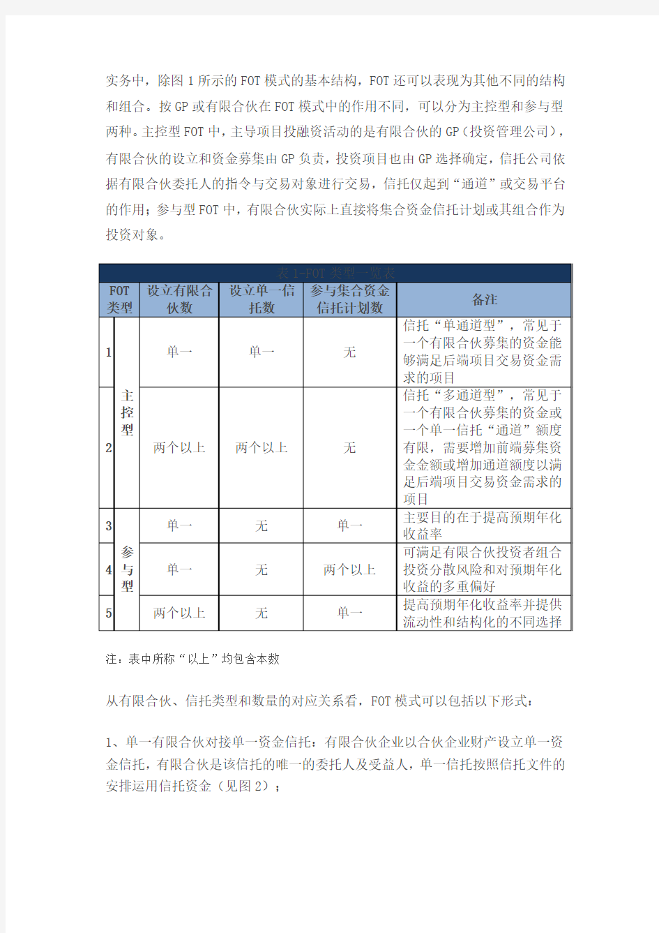 FOT模式(信托中的基金)在财富管理领域的应用及相关法律问题