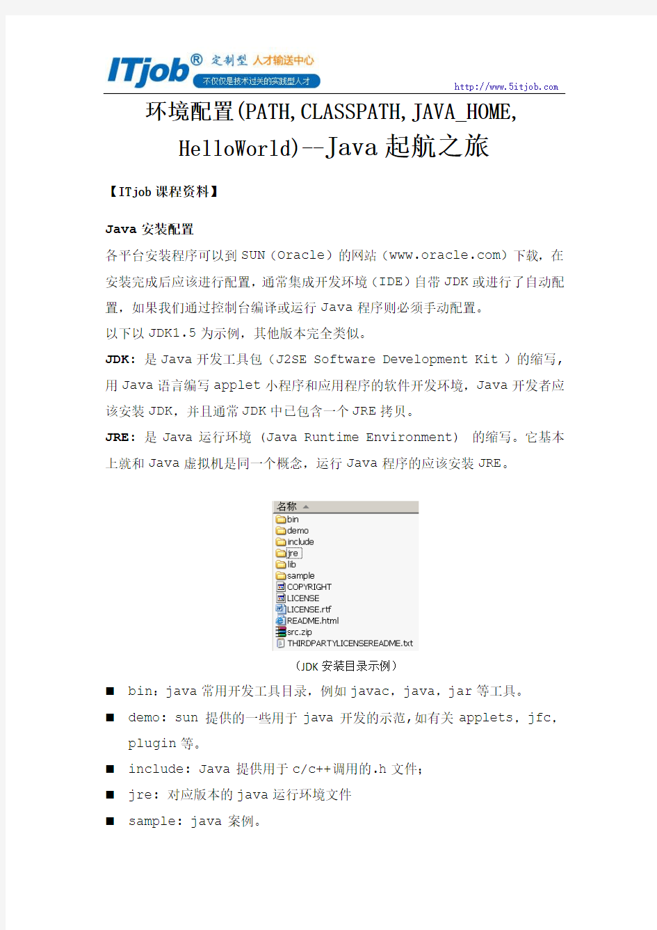 1.2.环境配置,PATH,CLASSPATH,JAVA_HOME, HelloWorld--Java起航之旅