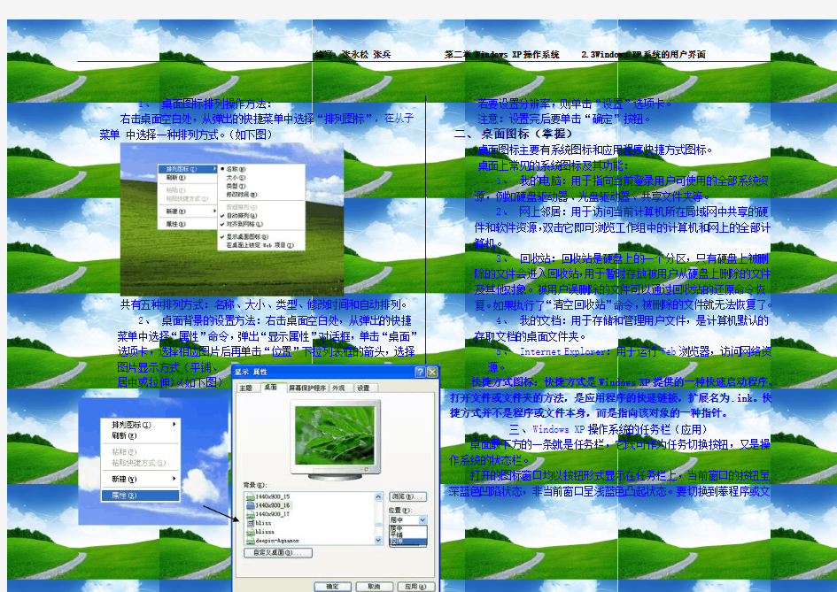 2.3Windows XP的系统用户界面