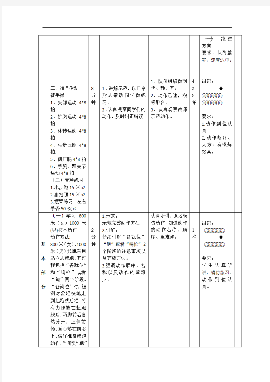 体质健康测试教案合集46496