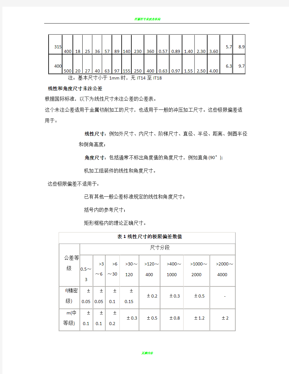 标准公差表37806