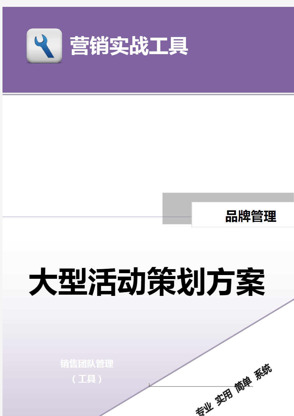 大型落地活动策划完整方案综合模板