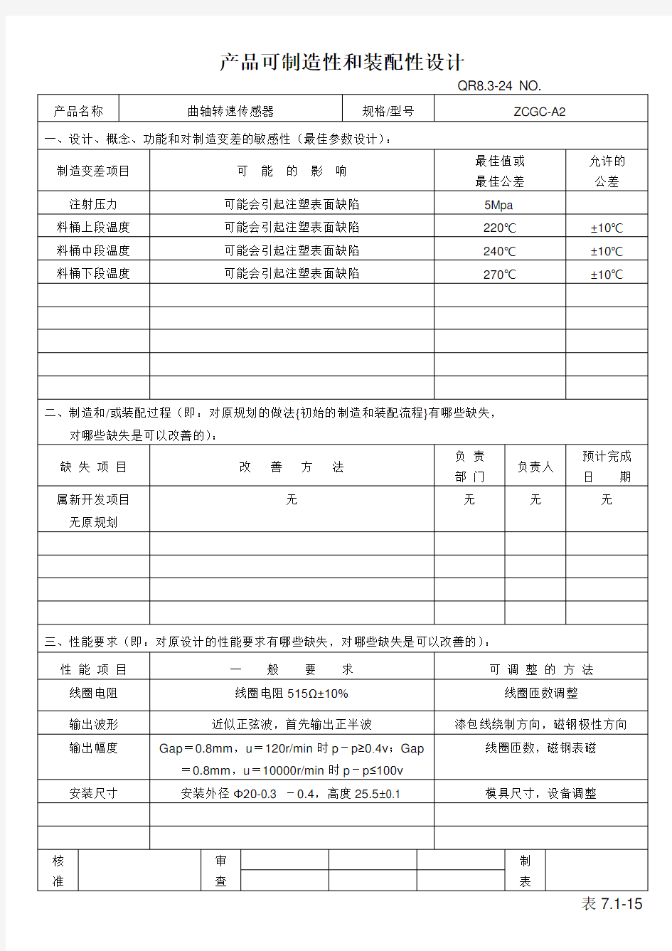 可制造性和装配性设计