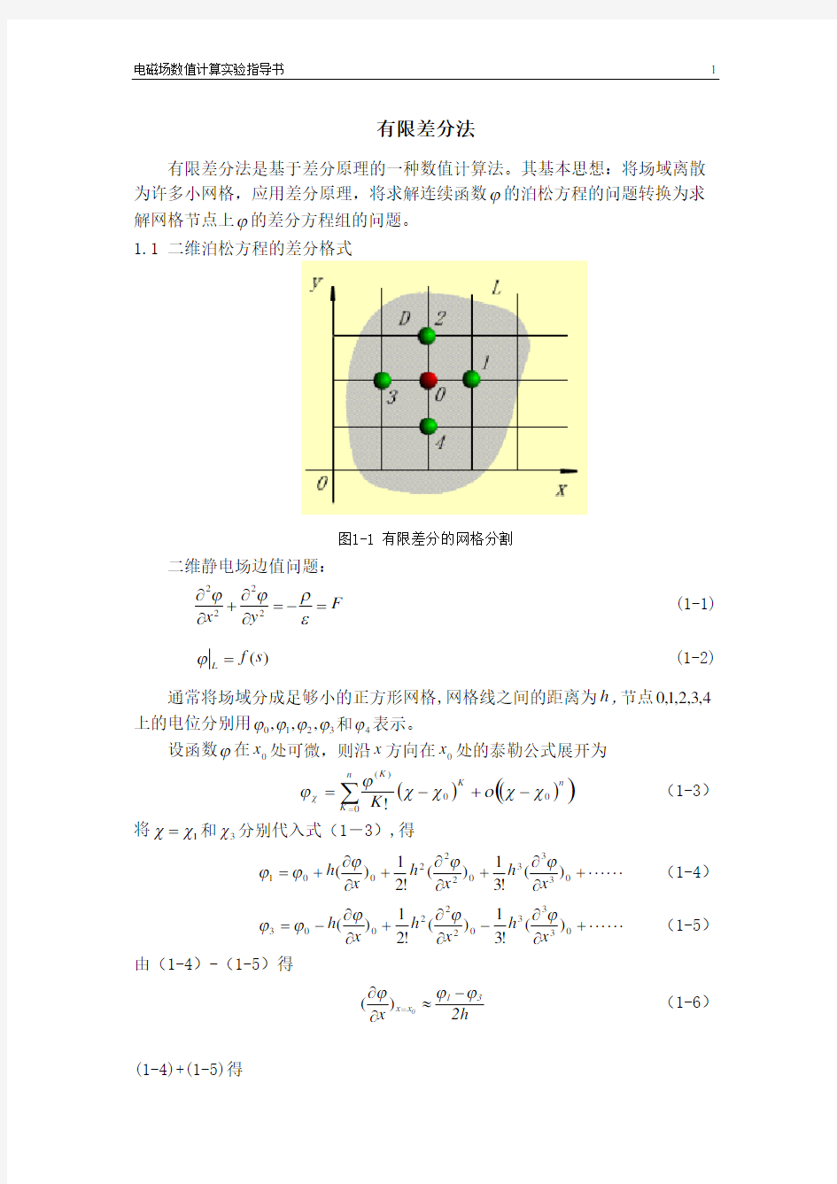 有限差分法