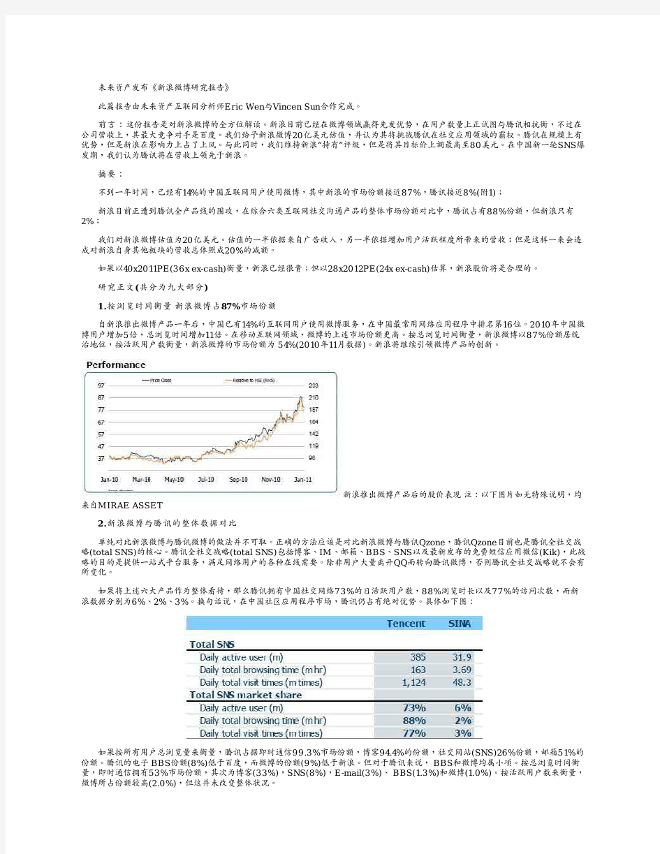 《新浪微博研究报告》2011