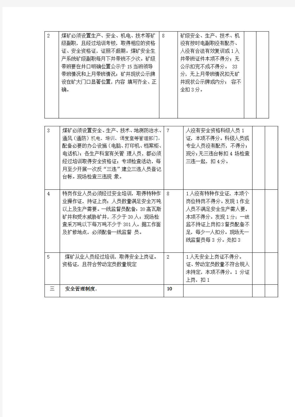 安全管理安全质量标准化标准及考核