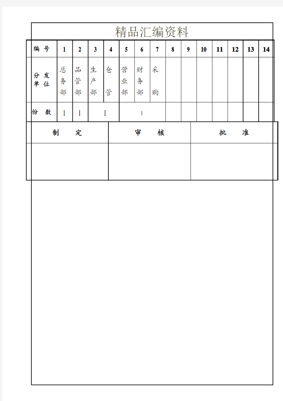 螺丝公司制造业生产管理程序手册