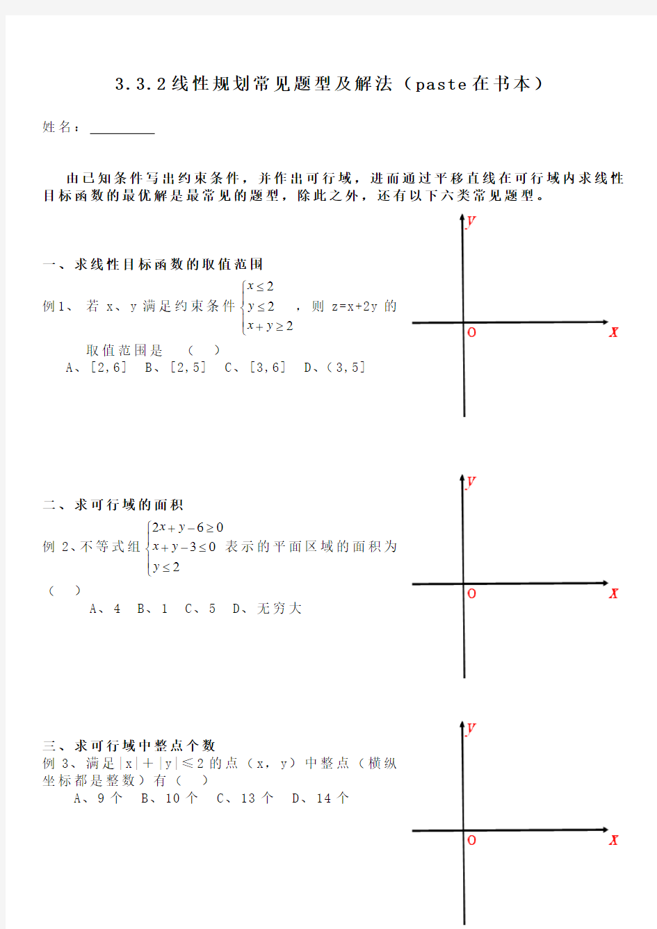 种经典线性规划例题