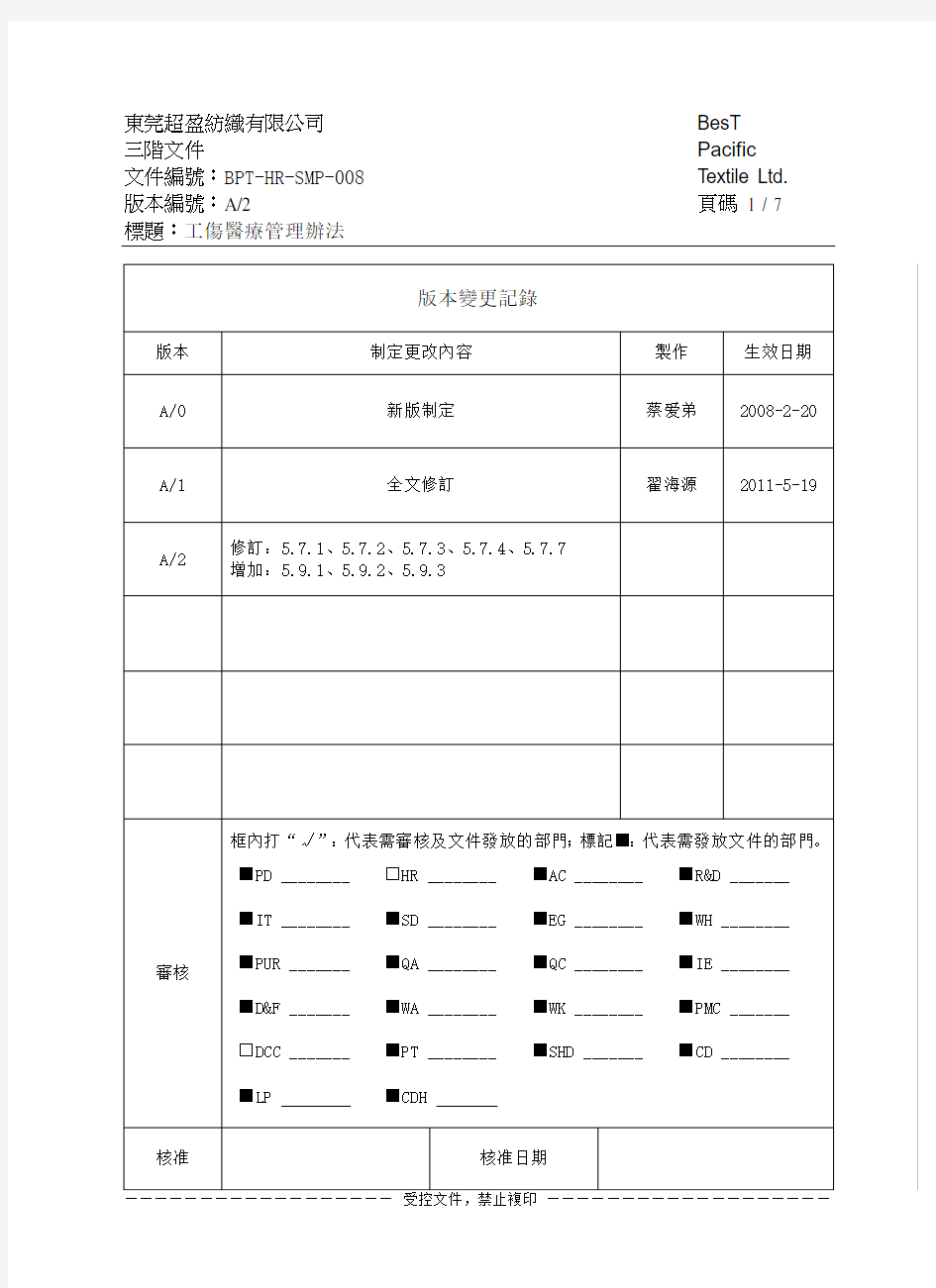 工伤医疗管理办法