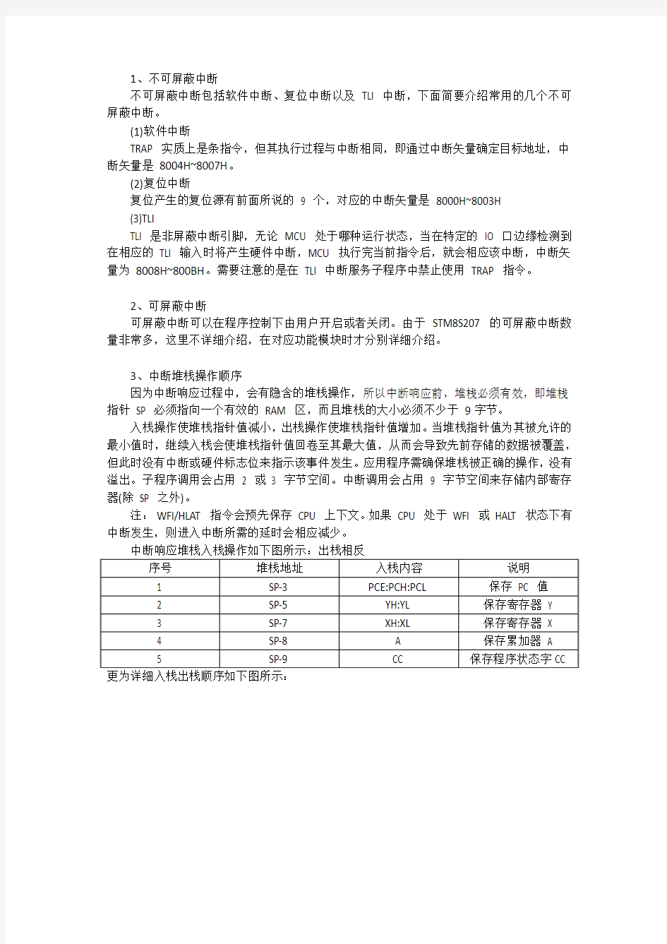 STM8教程-第九章 STM8S207中断系统