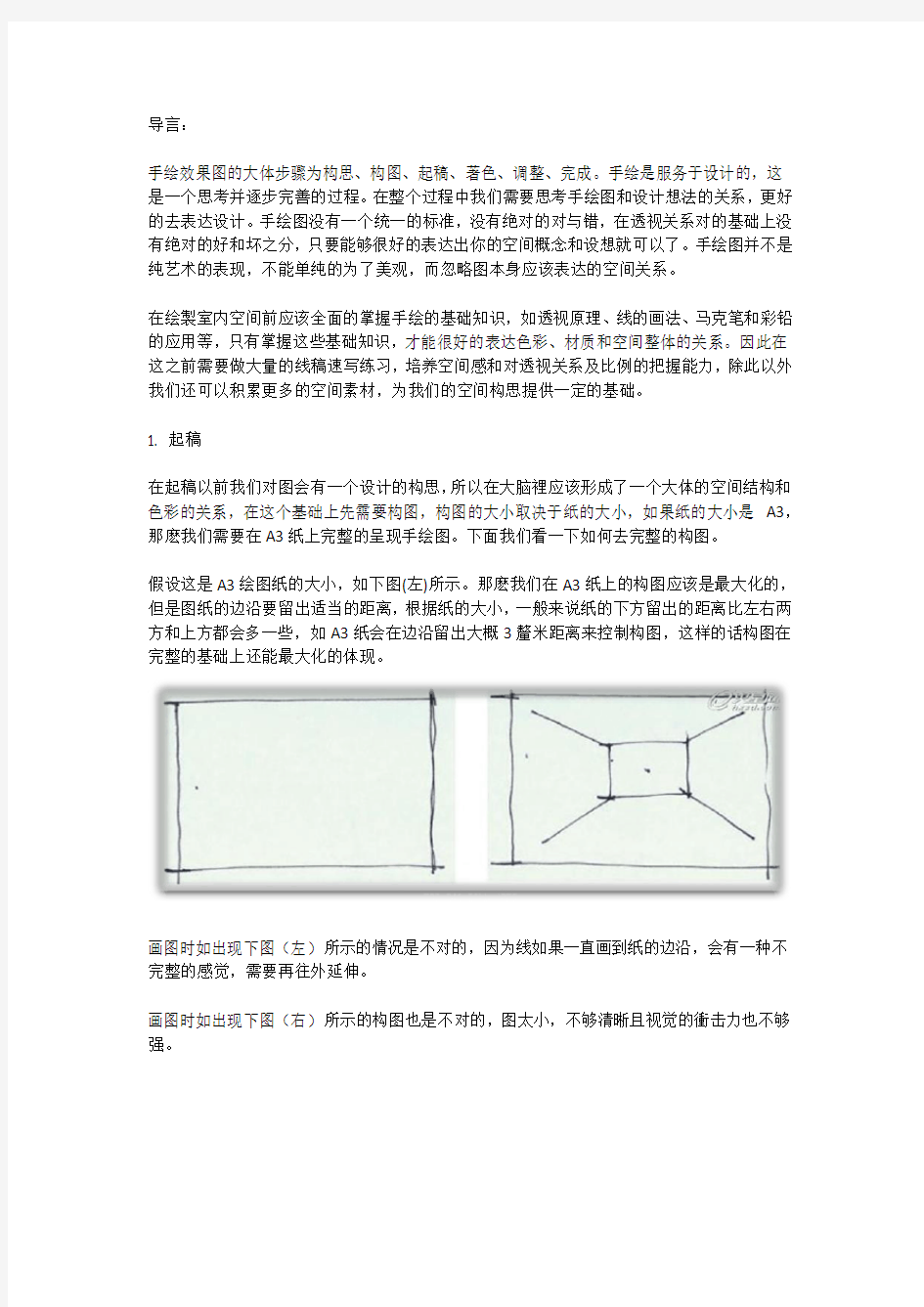 室内设计手绘表现