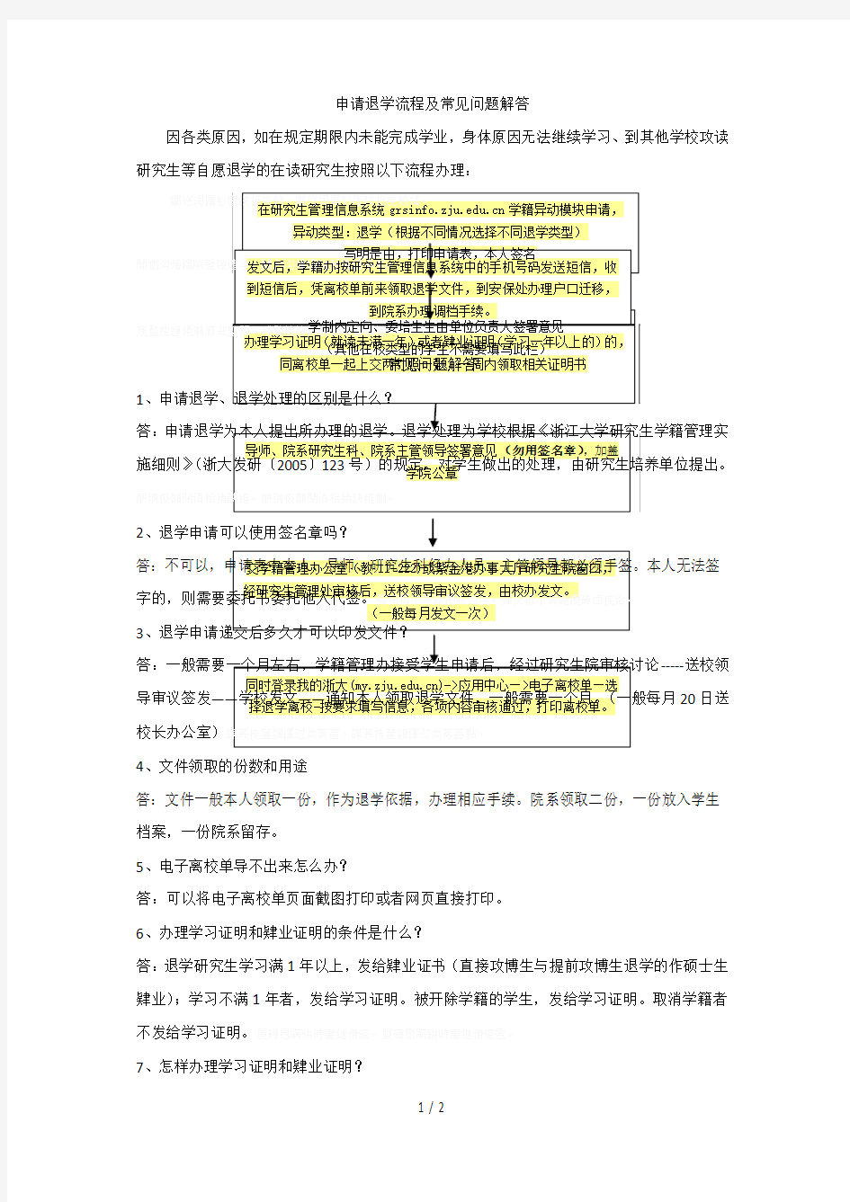 申请退学流程及常见问题解答