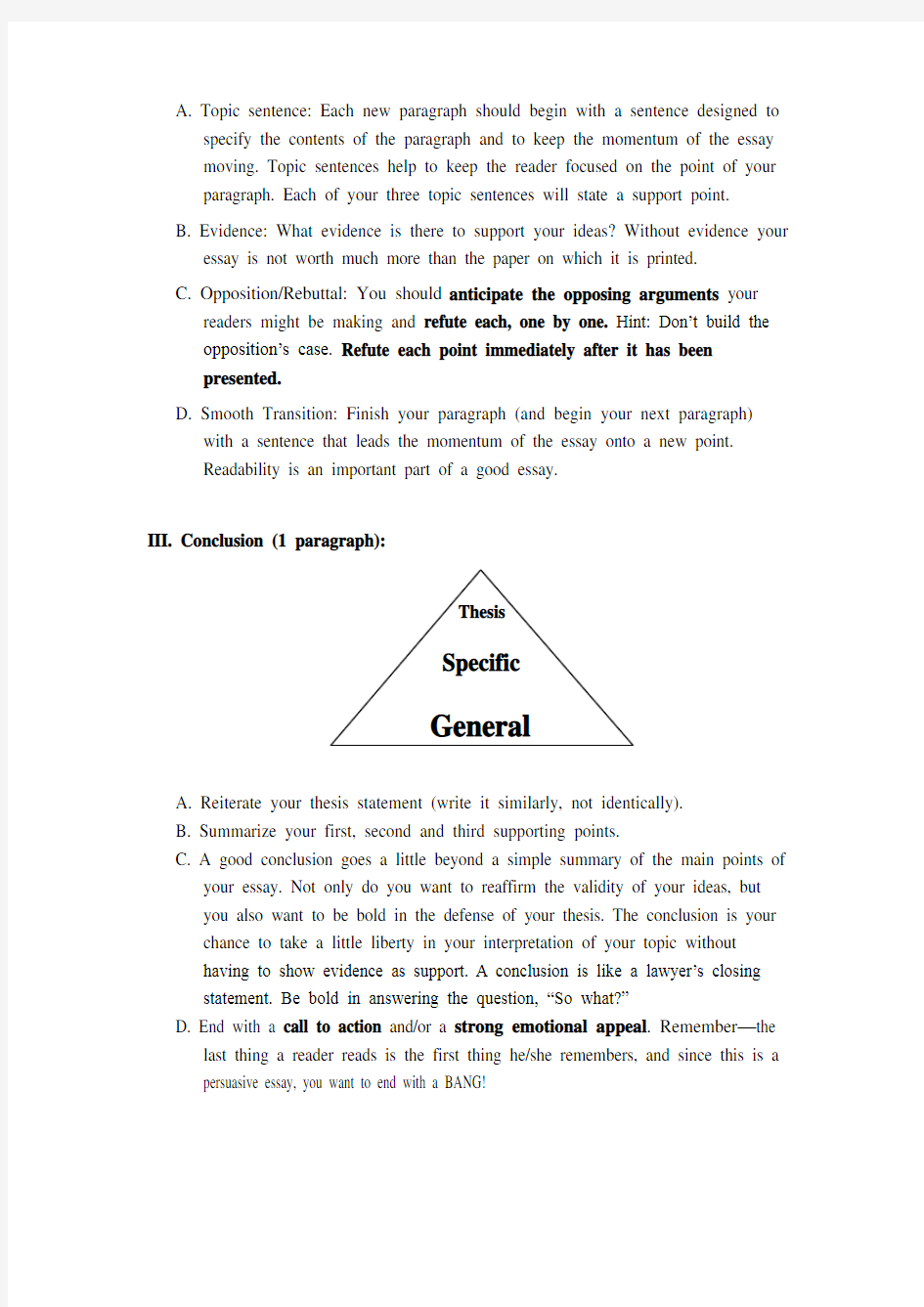 AP Essay Writing Format (AP作文写作范式)