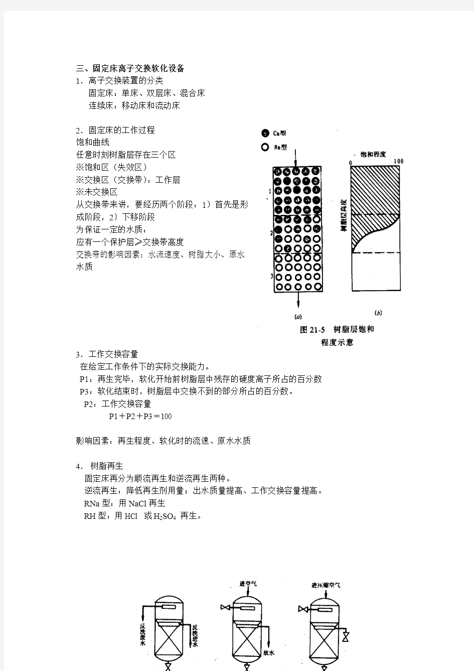 固定床离子交换软化设备