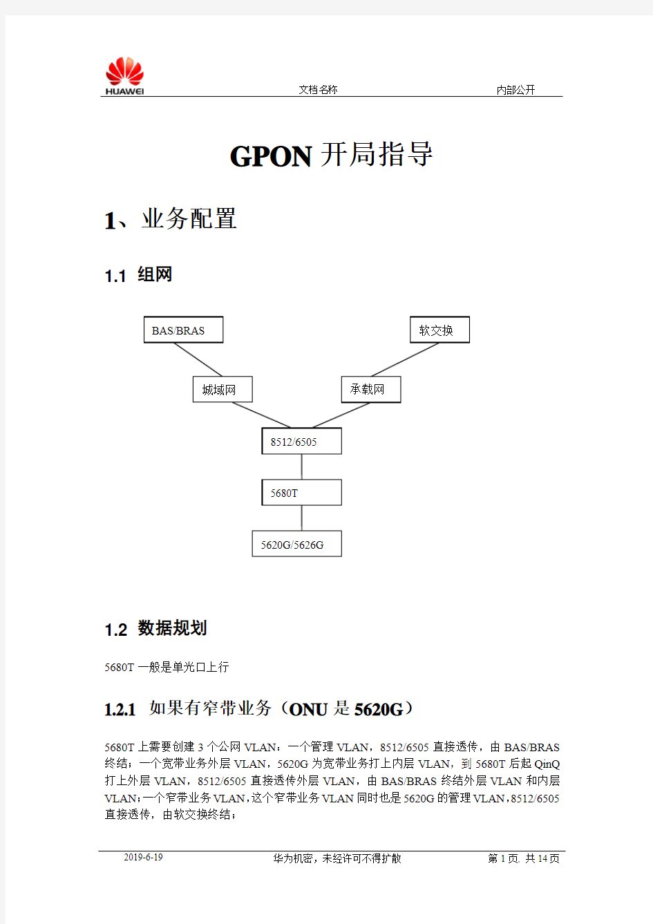 GPON配置指南