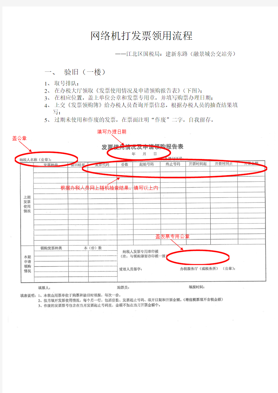 发票领用流程