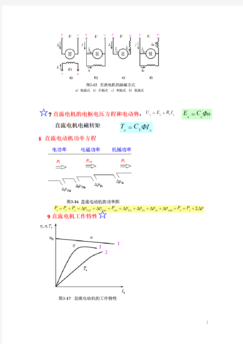 电机与拖动基础总复习