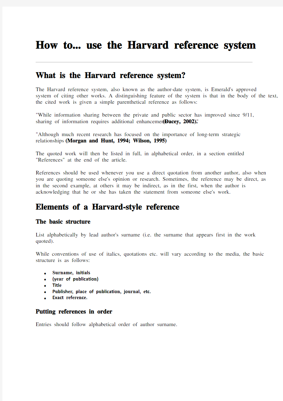 怎样写论文的参考文献Reference(Harvard style)How_to._use_the_Harvard_reference_system