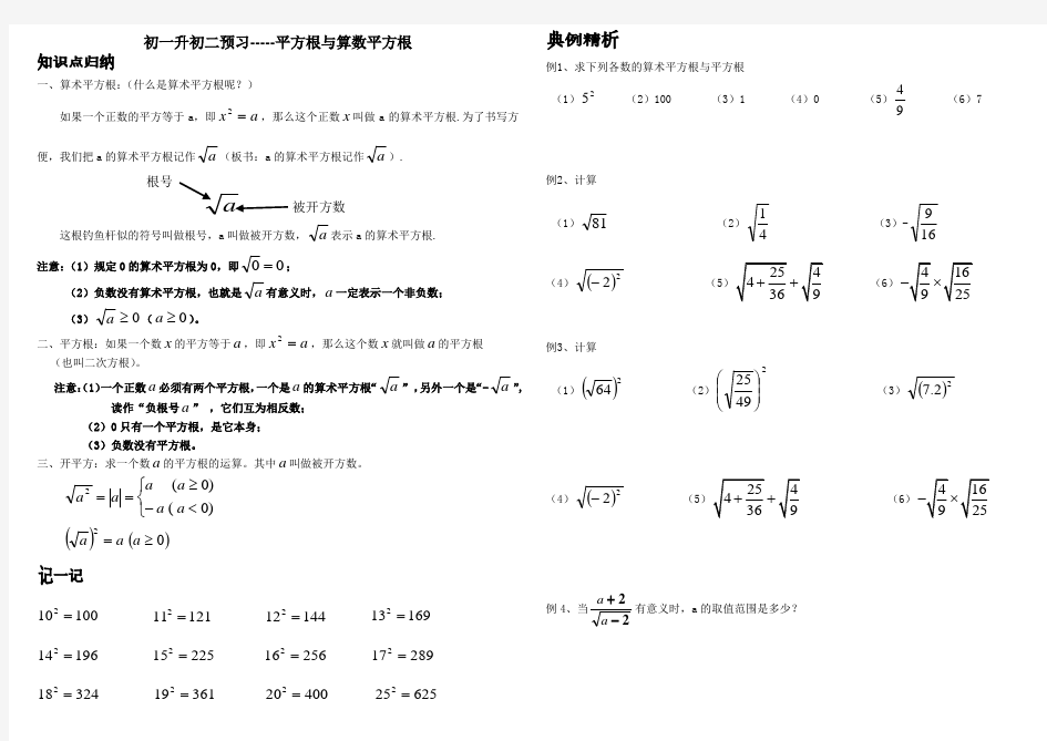 立方根和平方根预习