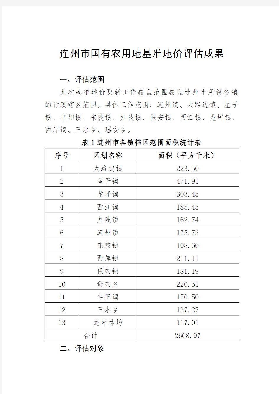 连州国有农用地基准地价成果