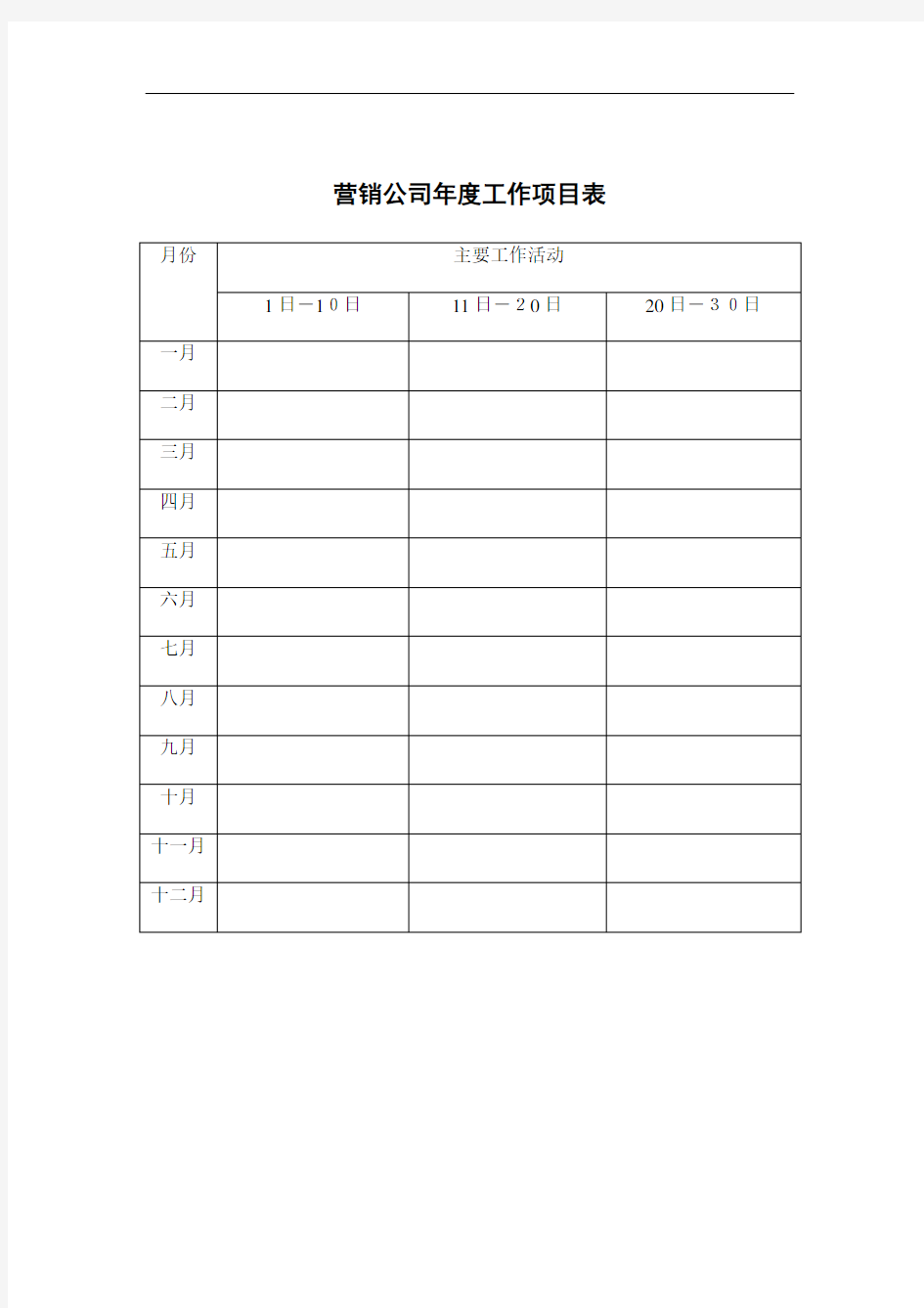 营销表格及销售人员周工作总结工作计划表(DOC50页)