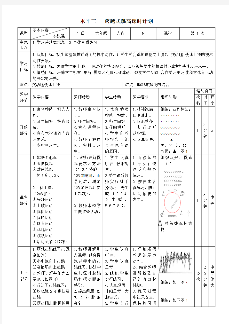 2013-2014-2跨越式跳高公开课教案