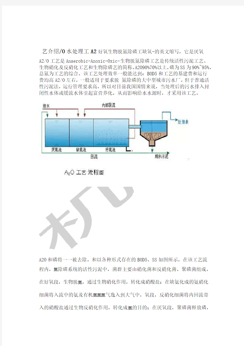 AO水处理工艺介绍