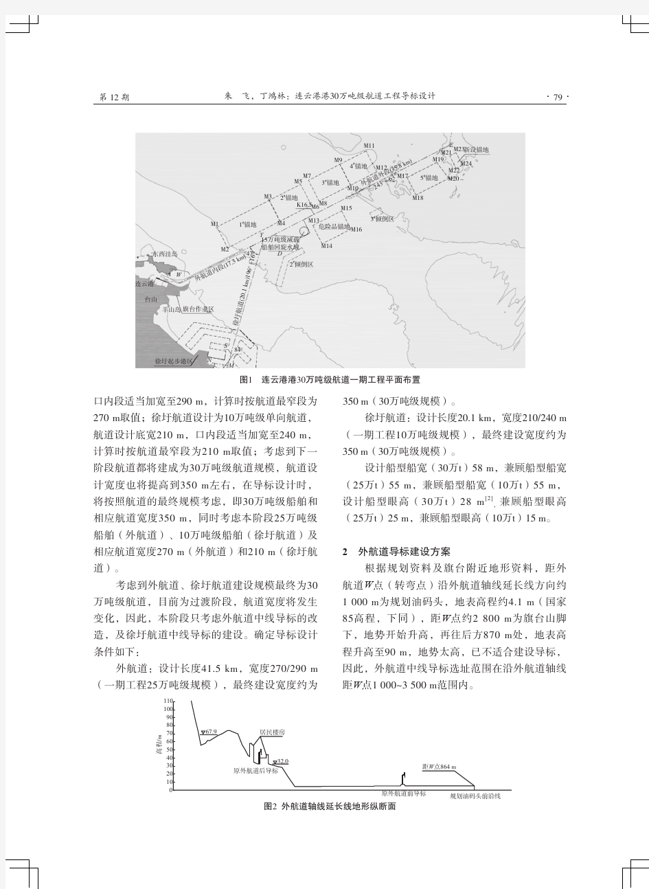 连云港港30万吨级航道工程导标设计