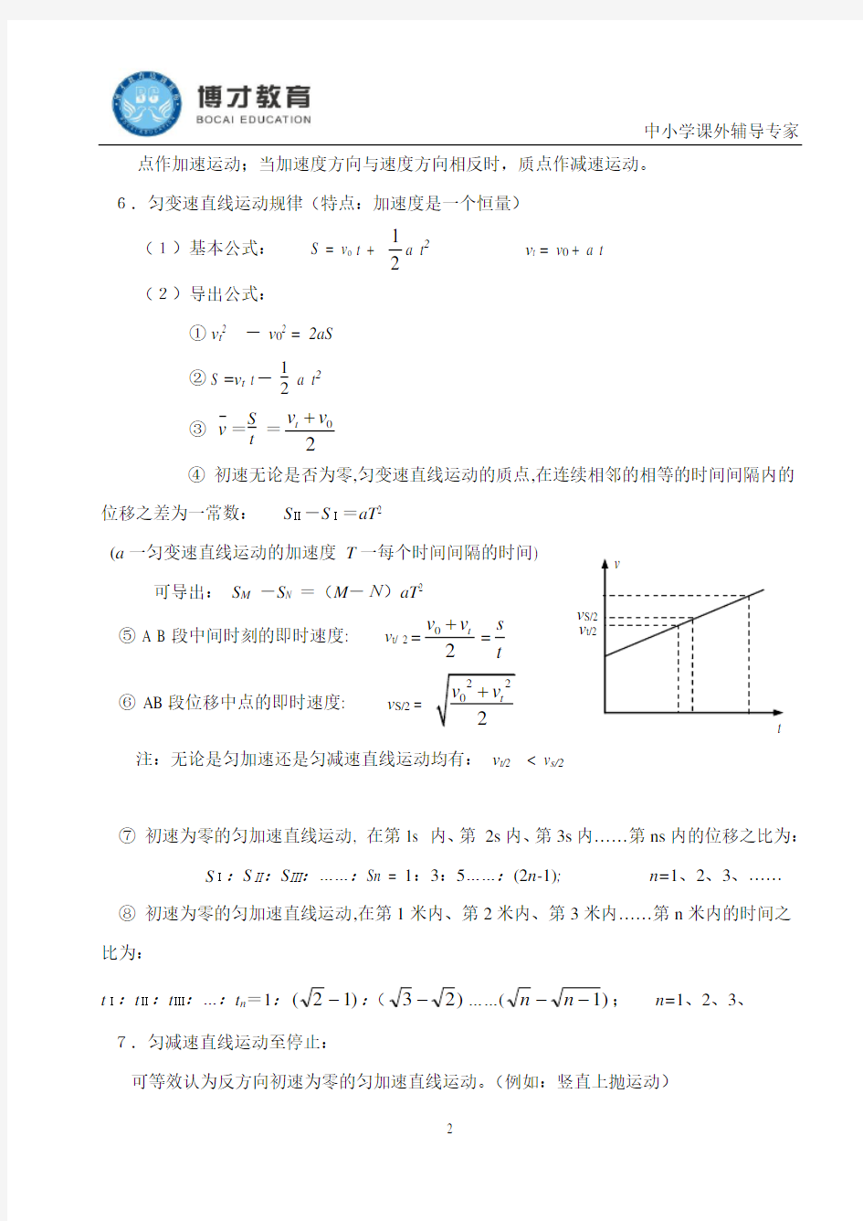 上海市高中物理知识点总结(完整版)