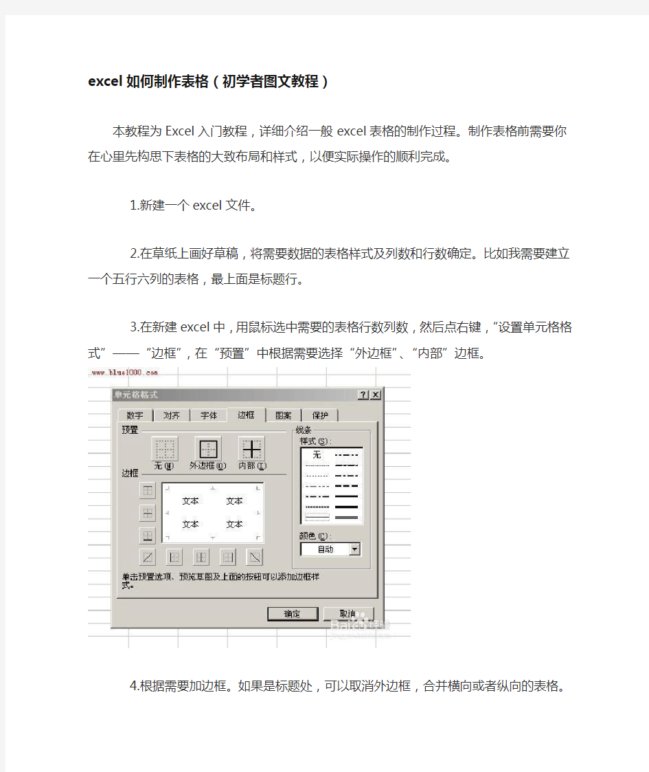 excel如何制作表格(初学者图文教程)MicrosoftWord文档