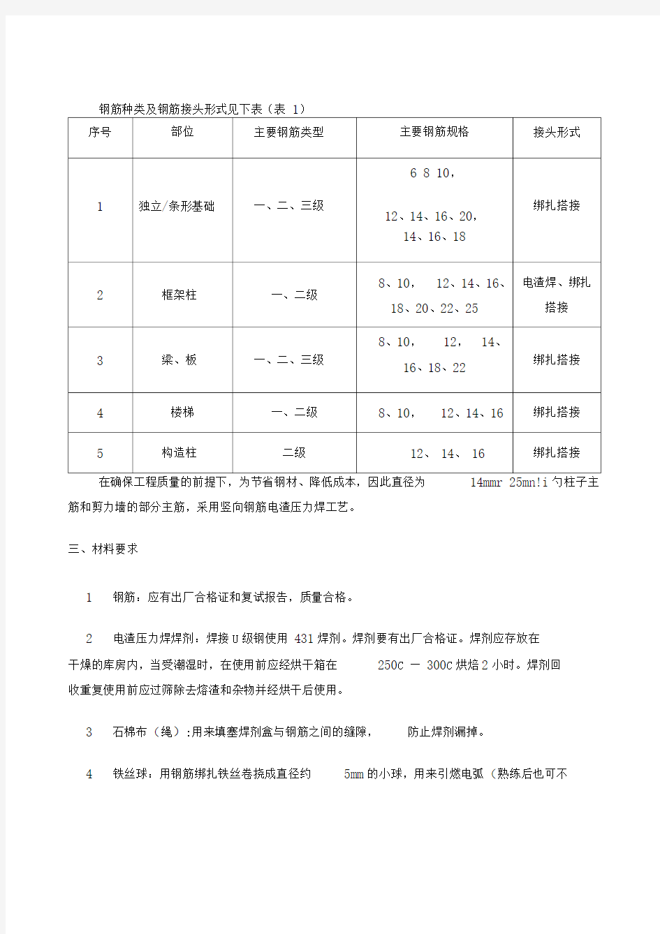 电渣压力焊专项施工方案